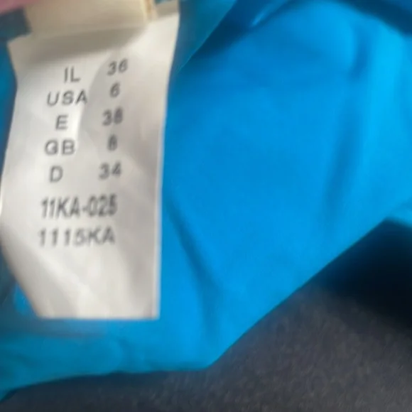 Blue Monokini, embellished design front,halter top with tie, size small - Picture 8 of 10